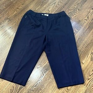 Navy Talbots Lined Wool Pant